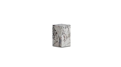 PLINTH End Table Tall Calacatta Viola