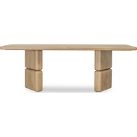 Nelly Rectangular Acacia Wood Dining Table – Lioness Finish