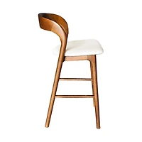 Rotondo Counter Stool - Walnut Frame