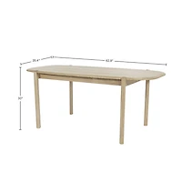 Runway Small Dining Table 62" - Light Oak