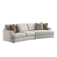 Cara 2 PCs Sectional w/4 Pillows - Right Cuddler