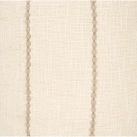 Sachi Beige w/ Stitching Pouf