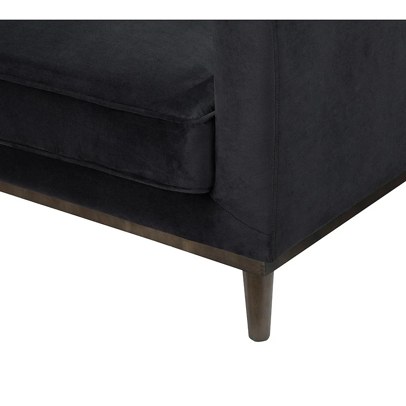 Sage Club Chair - Black Velvet