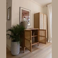 Rattan Small Sideboard - Natural