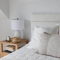 Justin Double Storage Bed Tall - Cream