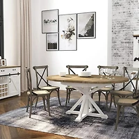 Provence Round Extension Table (47"/63")