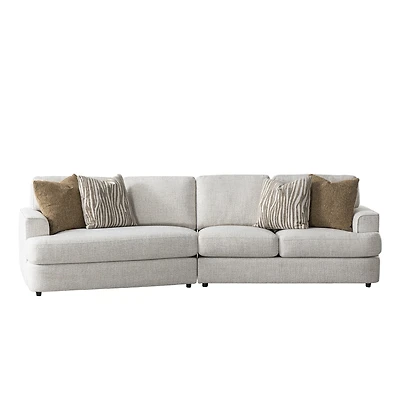 Cara 2 PCs Sectional w/4 Pillows - Left Cuddler