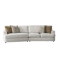 Cara 2 PCs Sectional w/4 Pillows - Left Cuddler