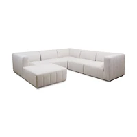 Svala Premium Fabric 6 PCs Modular Sectional - Monique Beige