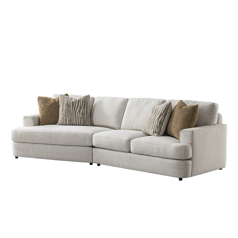 Cara 2 PCs Sectional w/4 Pillows - Left Cuddler