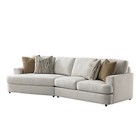 Cara 2 PCs Sectional w/4 Pillows - Left Cuddler