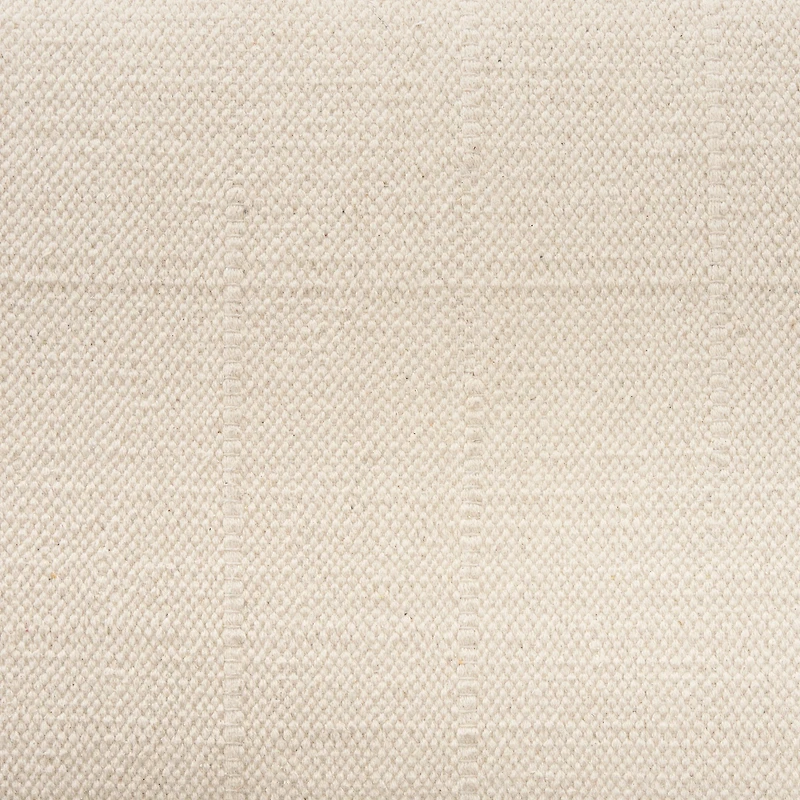 Shae Brown Wood w/ Oatmeal Fabric Bench
