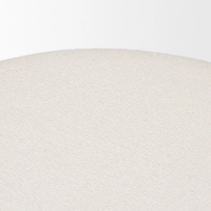 Shaiden Brown Wood w/ Cream Fabric Stool