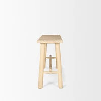 Sekou Light Brown Wooden Craftsman Console Table