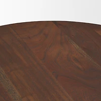 Sonel Pedestal Acacia Wood Table