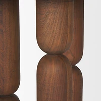 Sonel Pedestal Acacia Wood Table