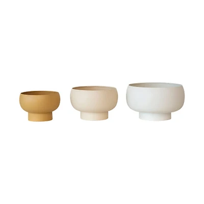 Metal Footed Planters Matte Finish - 3 sizes