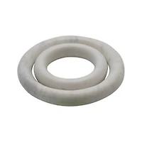 Round Marble Trivets in White - Set of 2