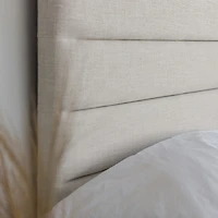 Justin Double Storage Bed Tall - Cream