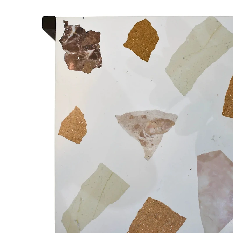 Terrazzo Side Table - White Mosaic