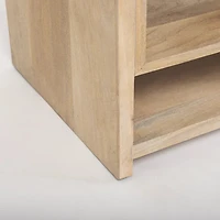 Traro Blonde Wooden Compartment Shelving Unit