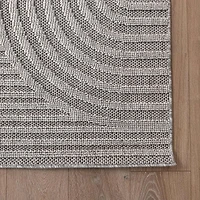 Utopia Grey Geometric Modern Area Rug – 5' x 8'