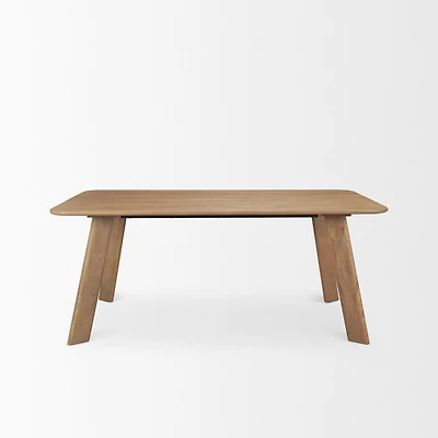 Welborn 72" / 84" Light Brown Wood Rectangular Dining Table