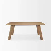 Welborn 72" / 84" Light Brown Wood Rectangular Dining Table