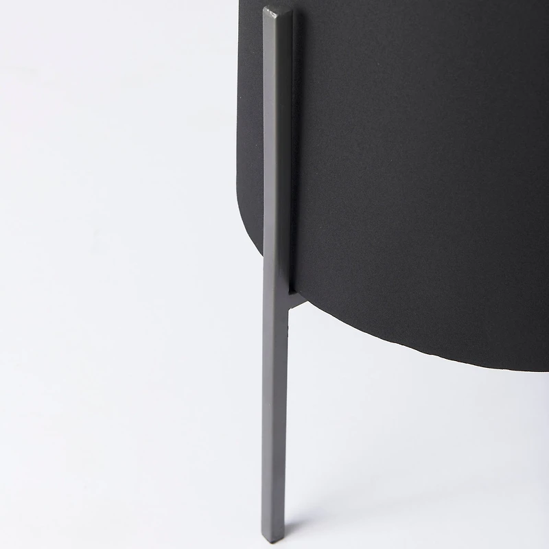 CLAYPOOLE (SET OF 3) BLACK PLANT STANDS
