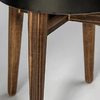 Jasper 10l X 10w X 31h Set Of Two Black Metal Plant Stands
