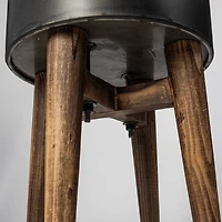 Jasper 10l X 10w X 31h Set Of Two Black Metal Plant Stands