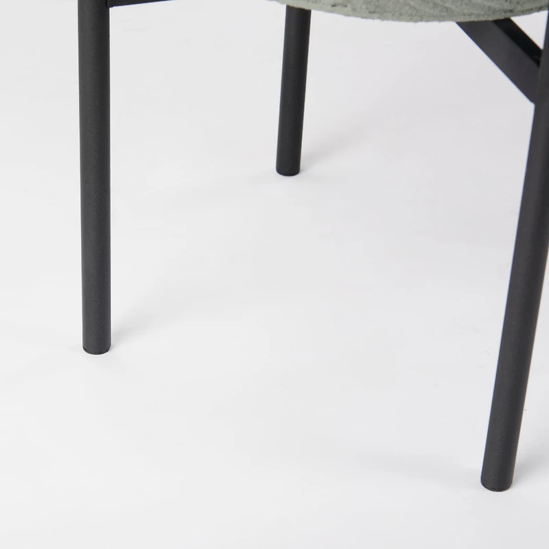 Mabel Set of Two 15.4 x 24.8 Green Top W/ Black Iron Base Plant Stands