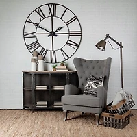 Chartrand Wood And Metal Open Crate Style Baskets