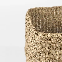 Copenhagen 15.7L x 15.7W x 15.7H (Set of 3) Medium Brown Square Twisted Seagrass Square Basket