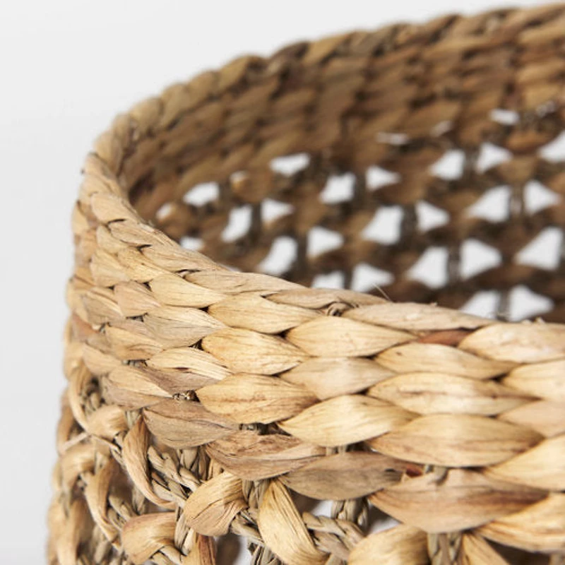 Dakota 15.0L x 15.0W x 11.8H (Set of 3) Medium Brown Seagrass Round Basket