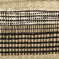 Nia 18.5L x 13.4W x 14.6H Set of 2 Light Brown Seagrass Rectangular Basket with Handles