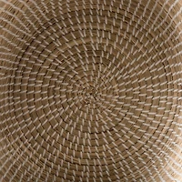 Olivia 15.7L x 15.7W x 17.3H Set of 3 Beige Seagrass Basket W/Lid and Handles