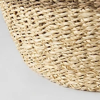 Sivannah 19.7L x 19.7W x 23.6H (Set of 3) Light Brown and Medium Brown Striped Seagrass Round Basket