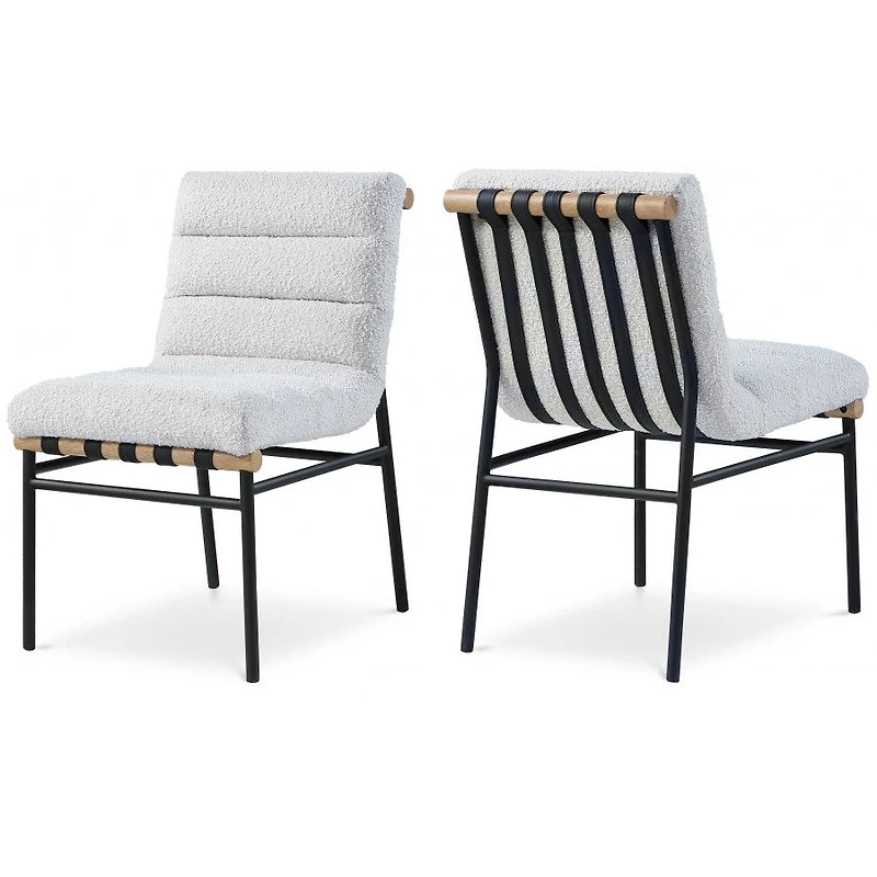 Maru Boucle' Fabric Dining Chair