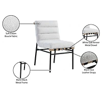 Maru Boucle' Fabric Dining Chair