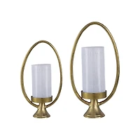 Bascom Hurricane Lamp - Set of 2