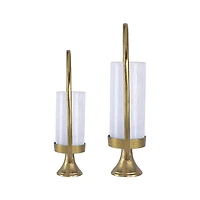 Bascom Hurricane Lamp - Set of 2