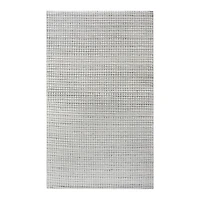 Caddie Handwoven Woolen Rug - Ivory/grey