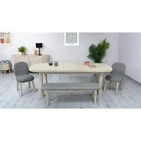 Oasis Dining Chair - Pearl Grey