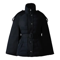 Mackage Adie Strech Lightweight Cape-style Down Coat Size: