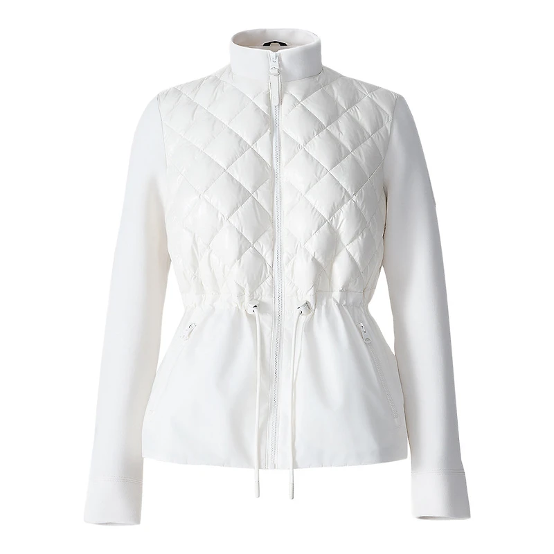 Mackage Adita Light Down Hybrid Jacket With Peplum Hem Size: