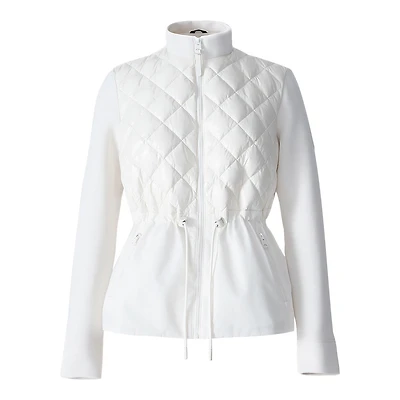 Mackage Adita Light Down Hybrid Jacket With Peplum Hem Size: