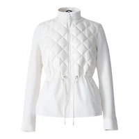 Mackage Adita Light Down Hybrid Jacket With Peplum Hem Size: