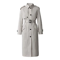 Mackage Akili Single-breasted Trench Coat With Belt, Size: