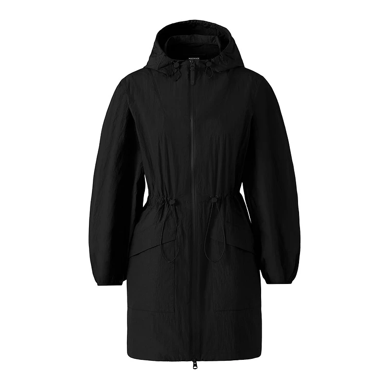 Mackage Alyster Packable Long Rain Jacket Size: